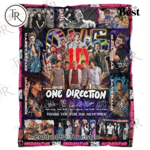 One Direction Thank You For The Memories Fleece Blanket