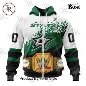 NHL Dallas Stars Special WWE Design Hoodie