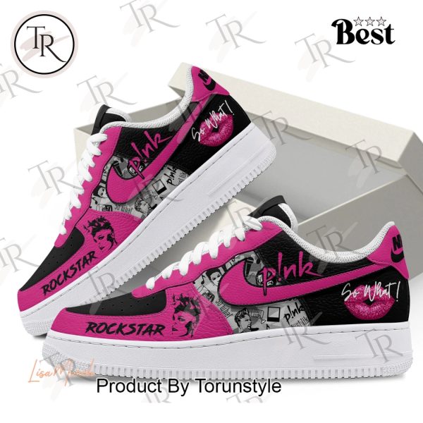 Pink Rockstar So What Air Force 1 Sneakers