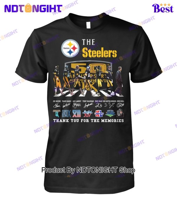 Pittsburgh Steelers 50th Anniversary Super Bowl Thank You For The Memories Unisex T-Shirt