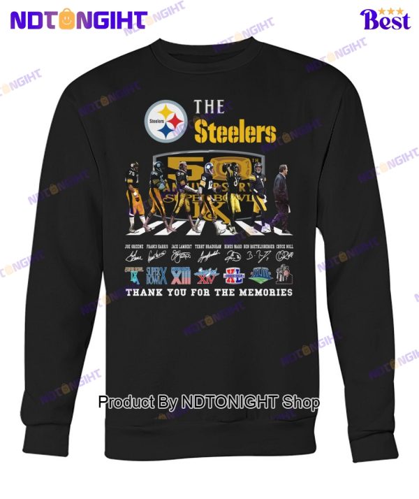 Pittsburgh Steelers 50th Anniversary Super Bowl Thank You For The Memories Unisex T-Shirt