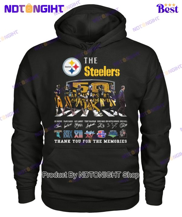 Pittsburgh Steelers 50th Anniversary Super Bowl Thank You For The Memories Unisex T-Shirt