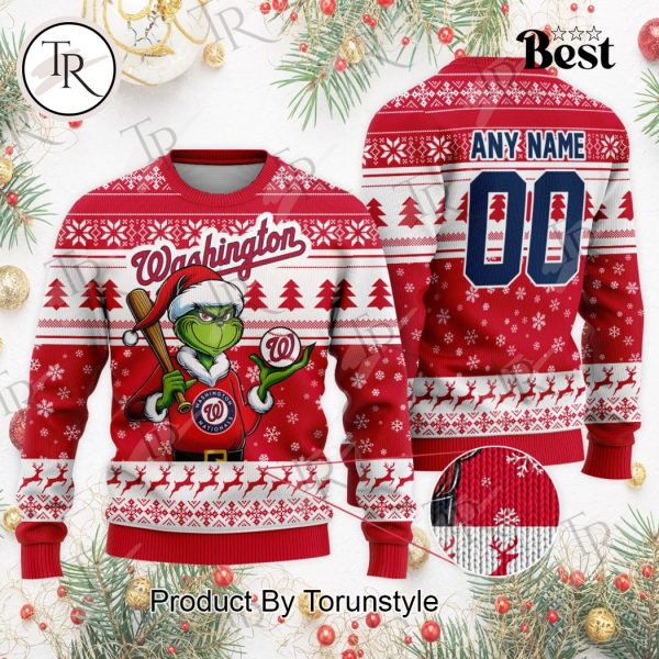 MLB Washington Nationals Grinch Christmas Sweater Design