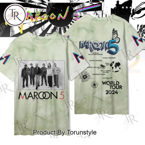 Maroon 5 World Tour 2024 T-Shirt