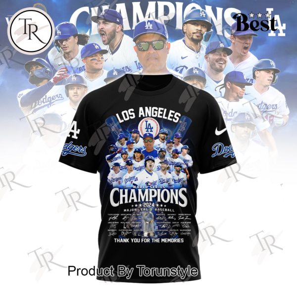 Los Angeles World Series Champions 2024 Thank You For The Memories Hoodie – Black