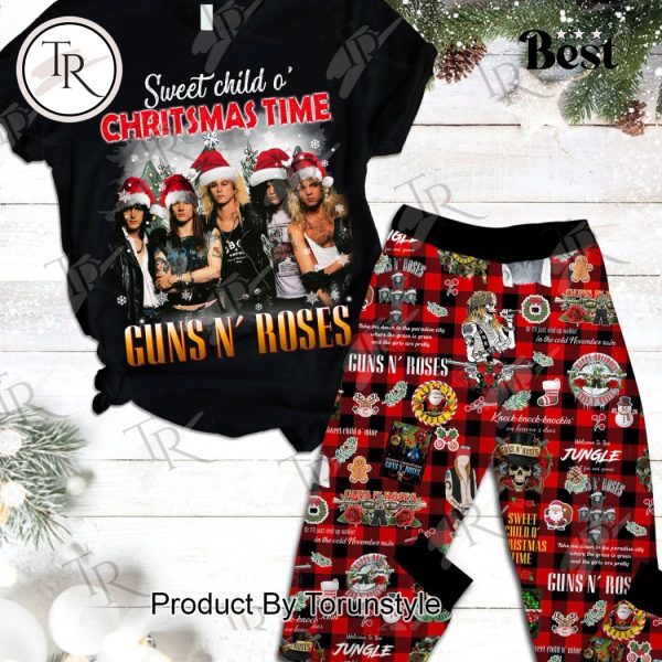 Sweet Child O’ Christmas Time Guns N’ Roses Pajamas Set