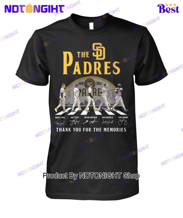 San Diego Padres 55th Anniversary Thank You For The Memories Unisex T-Shirt