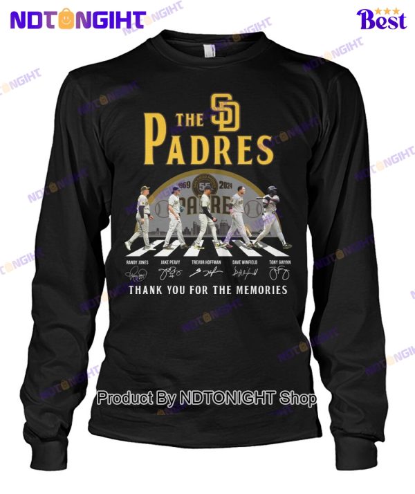 San Diego Padres 55th Anniversary Thank You For The Memories Unisex T-Shirt