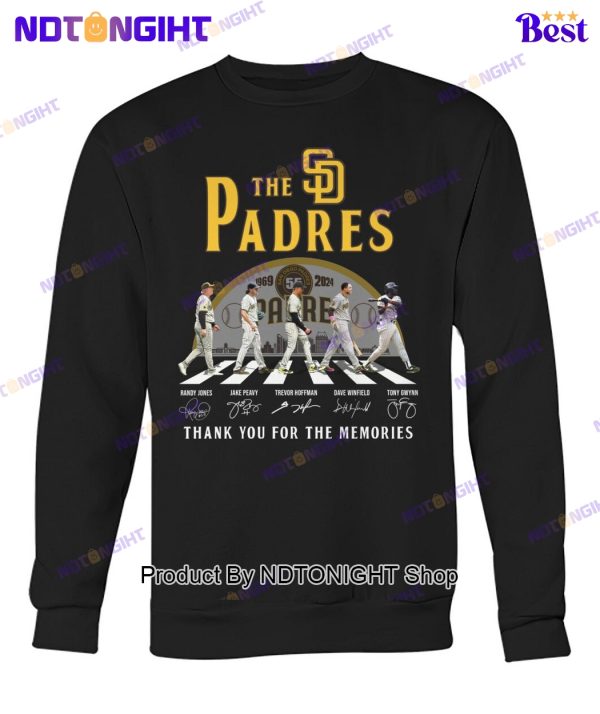 San Diego Padres 55th Anniversary Thank You For The Memories Unisex T-Shirt