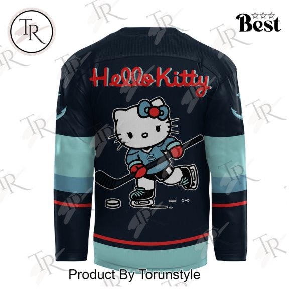 Seattle Kraken X Hello Kitty White Jersey 2024