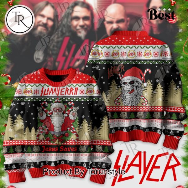 Slayer Jesus Saves Sweater