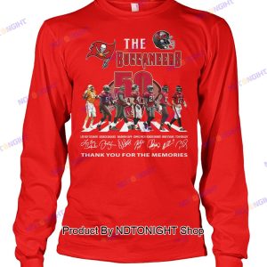 Tampa Bay Buccaneers 50th Anniversary Thank You For The Memories Unisex T-Shirt