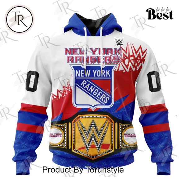 NHL New York Rangers Special WWE Design Hoodie