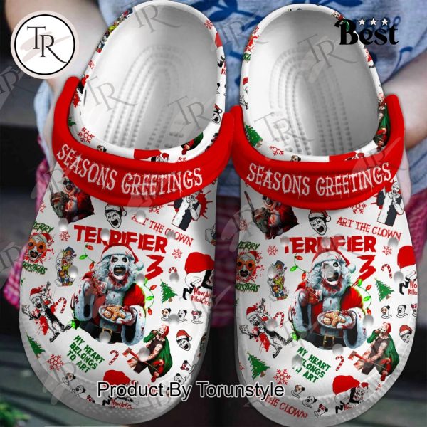 Terrifier 3 Seasons Greetings Crocs