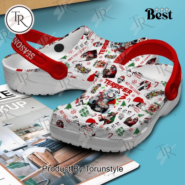 Terrifier 3 Seasons Greetings Crocs