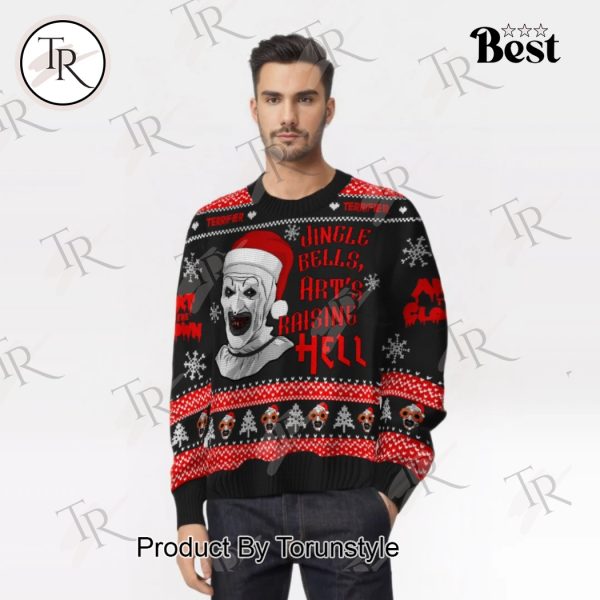 Terrifier Jingle Bells, Art’s Raising Hell Sweater