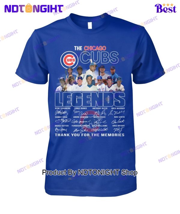 The Chicago Cubs Legends Thank You For The Memories Unisex T-Shirt