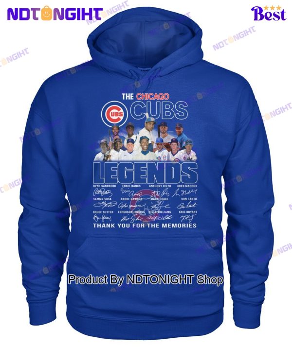 The Chicago Cubs Legends Thank You For The Memories Unisex T-Shirt