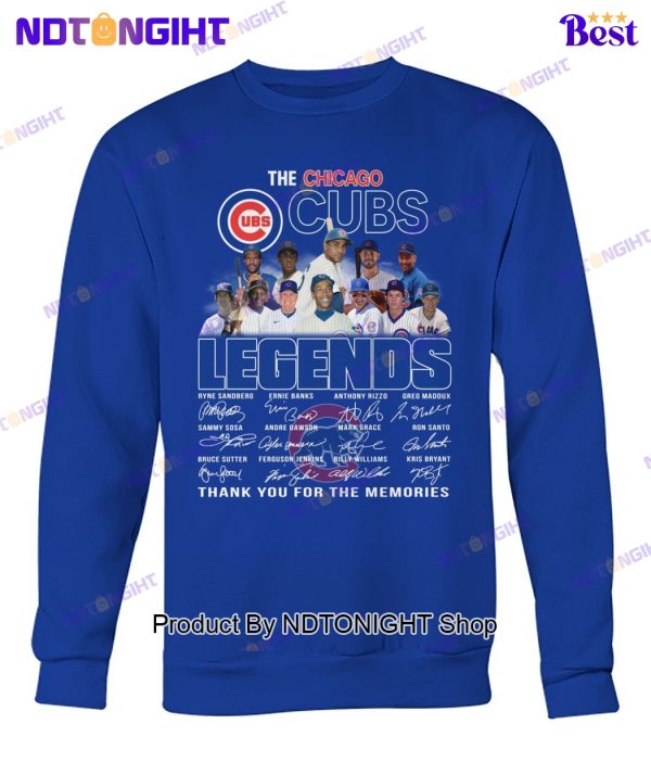 The Chicago Cubs Legends Thank You For The Memories Unisex T-Shirt