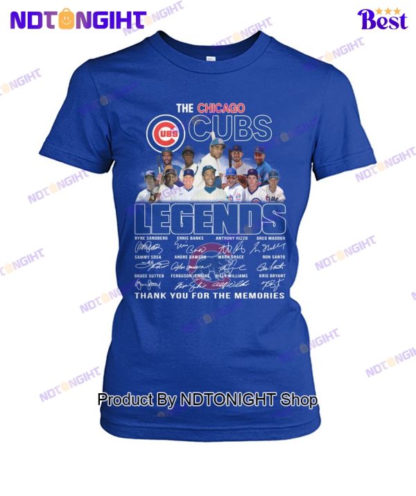 The Chicago Cubs Legends Thank You For The Memories Unisex T-Shirt