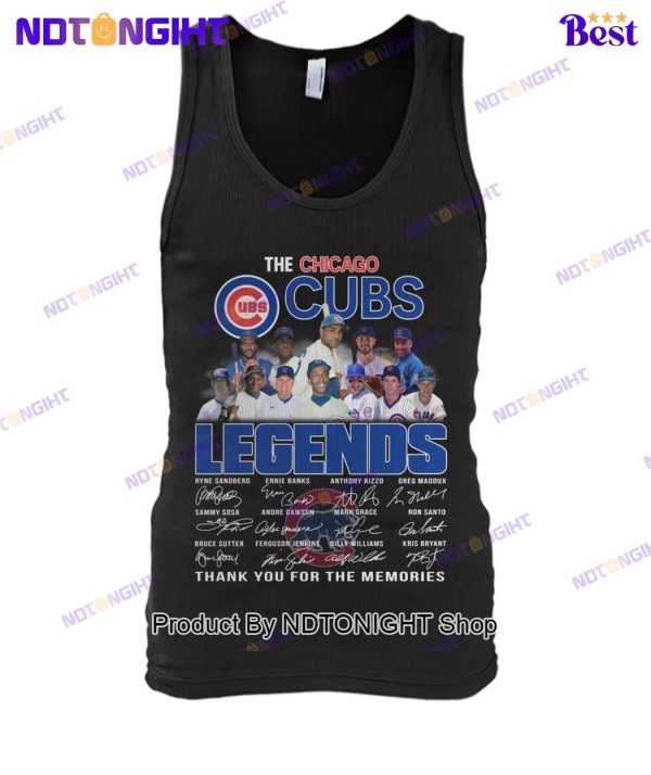 The Chicago Cubs Legends Thank You For The Memories Unisex T-Shirt