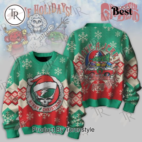 The Grateful Dead Have A Jerry Happy New Year Merry Christmas Sweater