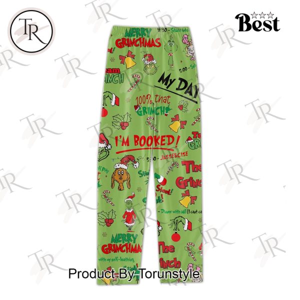 The Grinch I’m Booked Merry Grinchmas Pajamas Set