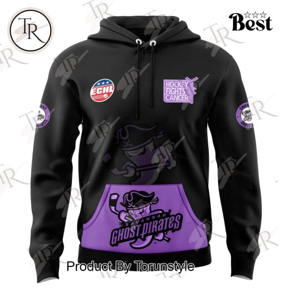 Savannah Ghost Pirates Hockey Fight Cancer 25th Anniversary Hoodie