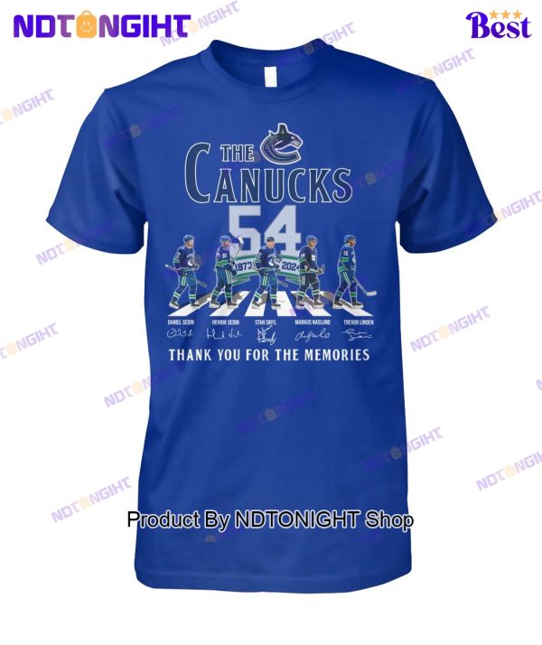 Vancouver Canucks 54th Anniversary Thank You For The Memories Unisex T-Shirt