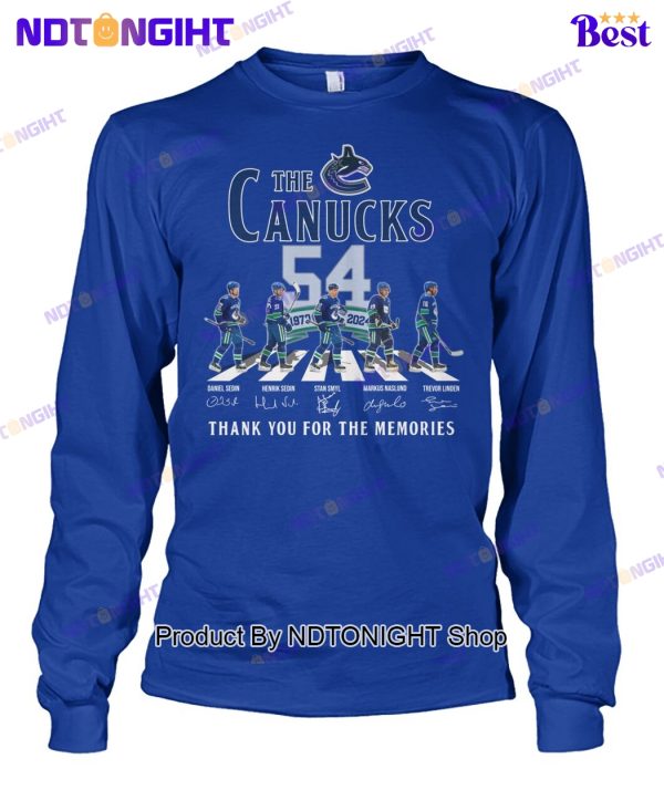 Vancouver Canucks 54th Anniversary Thank You For The Memories Unisex T-Shirt