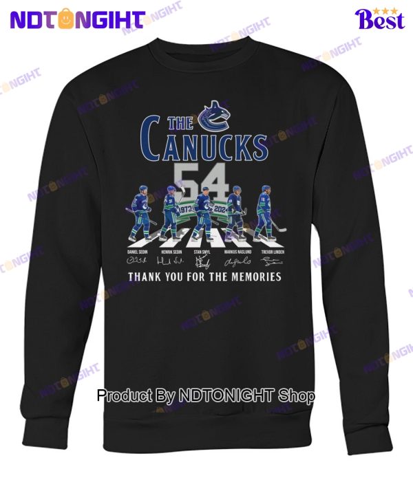 Vancouver Canucks 54th Anniversary Thank You For The Memories Unisex T-Shirt