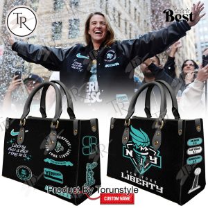 New York Liberty WNBA 2024 Champions Leather HandBag