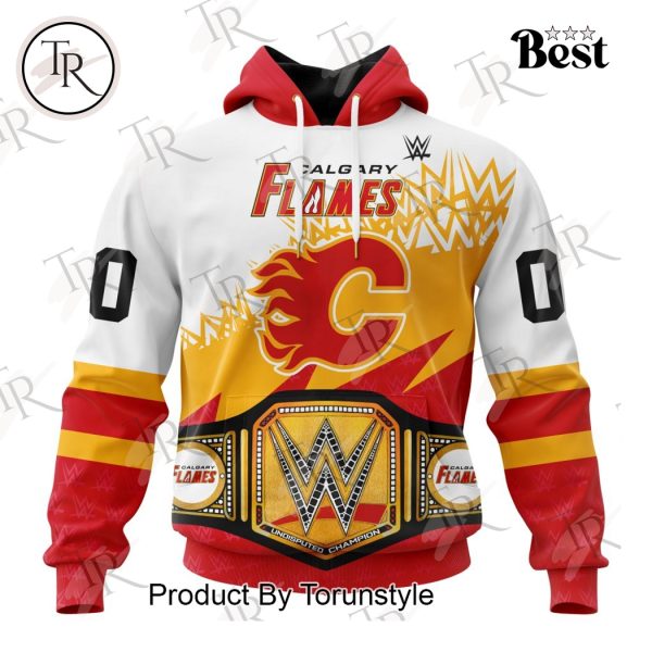 NHL Calgary Flames Special WWE Design Hoodie