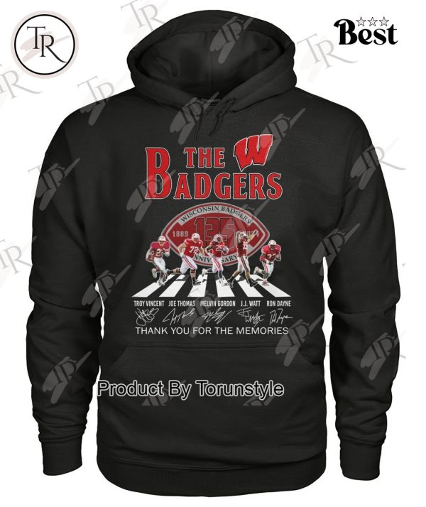 Wisconsin Badgers 135th Anniversary 1889-2024 Thank You For The Memories T-Shirt