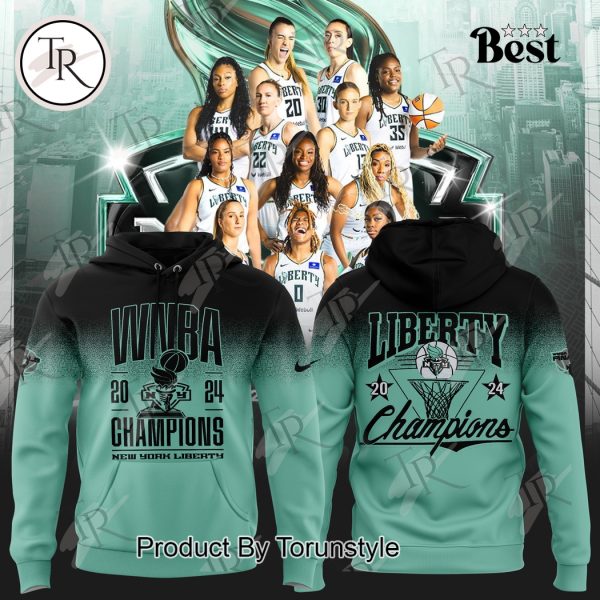 WNBA 2024 Champions New York Liberty Hoodie, Cap