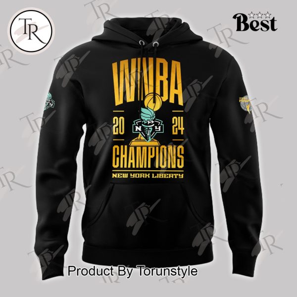 WNBA Finals Champions New York Liberty Hoodie, Longpants, Cap – Gold