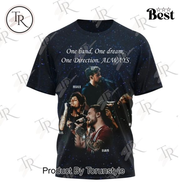 One Band One Dream One Direction Always 12 Years Of One Direction You And Me Got A Whole Lot Of History T-Shirt