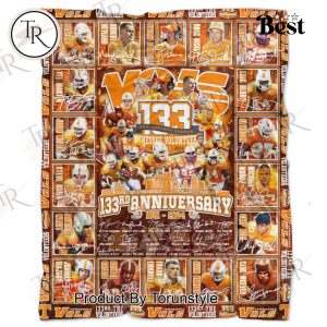 Tennessee Volunteers 133rd Anniversary 1891-2024 Fleece Blanket