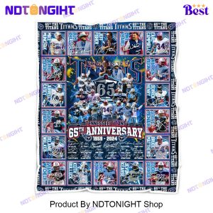 Tennessee Titans 65th Anniversary 1959 – 2024 Blanket