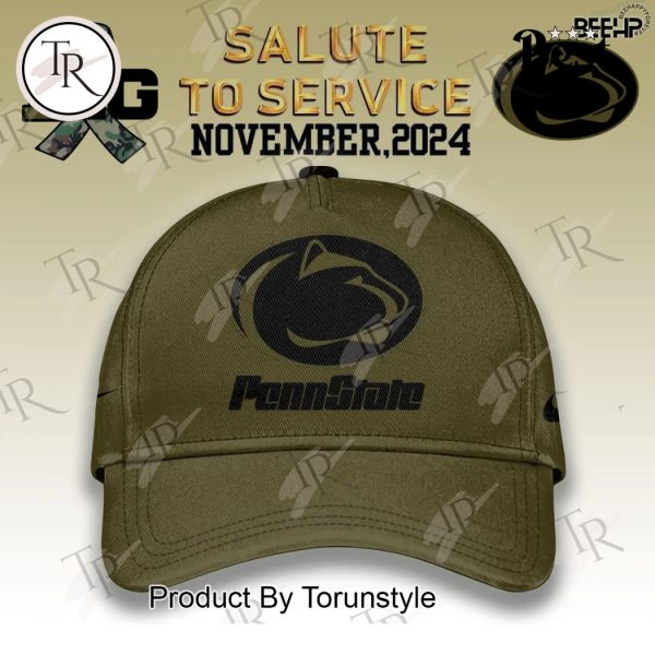 Penn State Nittany Lions Camo 2024 Salute to Service Combo Hoodie, Longpants, Cap