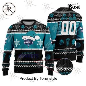 NBA Charlotte Hornets Special Christmas Ugly Sweater Design