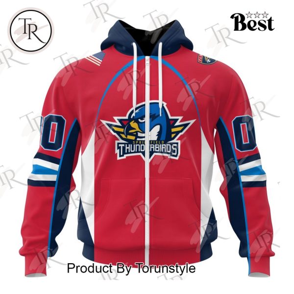 AHL Springfield Thunderbirds Personalized 2024 Home Kits Hoodie