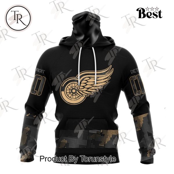 NHL Detroit Red Wings Personalized Military Appreciation Design Hoodie