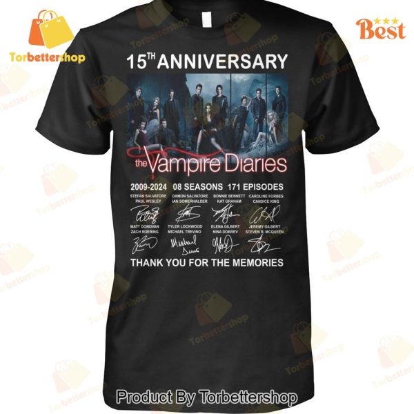 15th Anniversary The Vampire Diaries Signature Thank You For The Memories Unisex T-Shirt