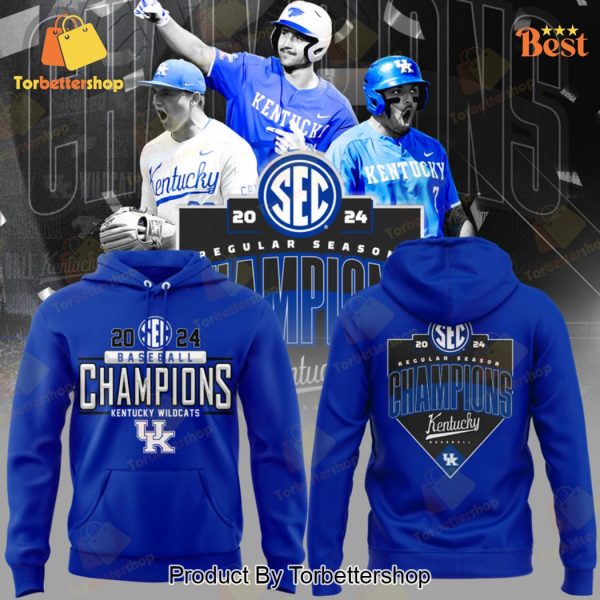 2024 Kentucky Wildcats Baseball Regular Season Champions Hoodie