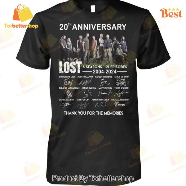 20th Anniversary Lost 6 Seasons 121 Episodes Signature Thank You For The Memories Unisex T-Shirt