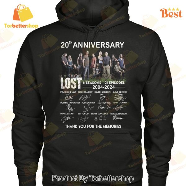 20th Anniversary Lost 6 Seasons 121 Episodes Signature Thank You For The Memories Unisex T-Shirt