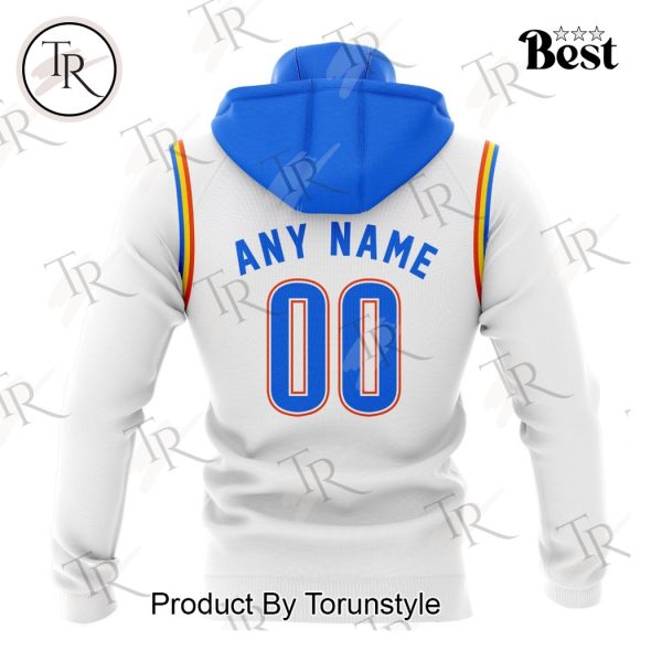 NBA Oklahoma City Thunder Personalized 2025 Association Kits Hoodie