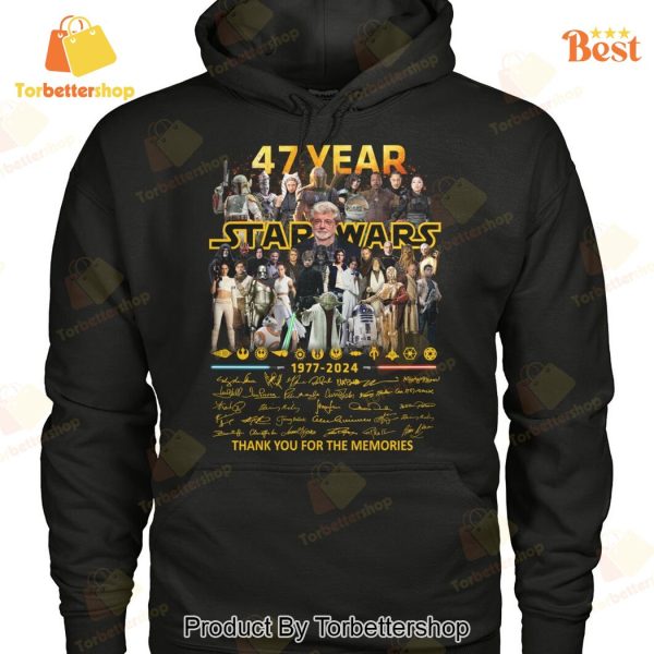 47 Years Star Wars 1977-2024 Signature Thank You For The Memories Unisex T-Shirt