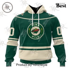 Personalized AHL Iowa Wild Color Jersey Style Hoodie